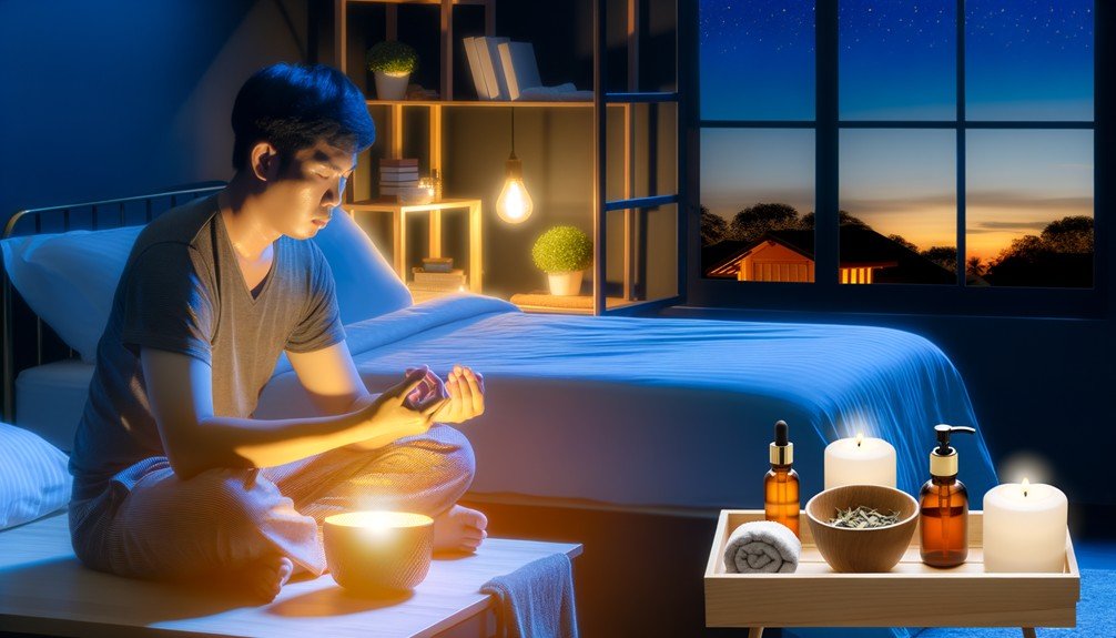 peaceful evening self care routine